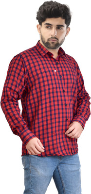 Arthz Fab Trends Men Solid Casual Black, Red Shirt