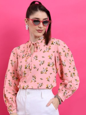 KETCH Women Printed Casual Pink Shirt