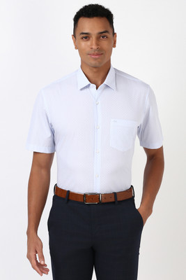 PETER ENGLAND Men Printed Formal White Shirt