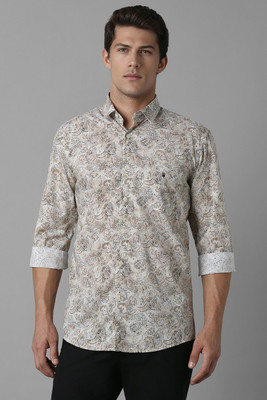 LOUIS PHILIPPE Men Printed Casual Grey Shirt
