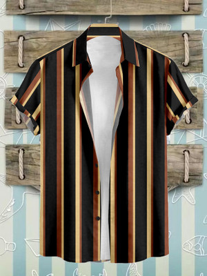 Radha Krishna Fashion Men Striped Casual Multicolor Shirt