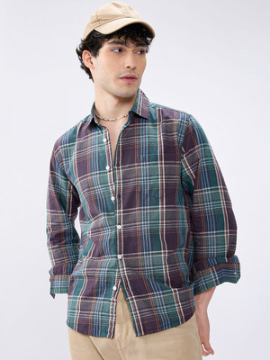 VASTRADO Men Checkered Casual Multicolor Shirt