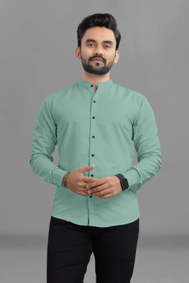 METRONAUT Men Printed Casual Light Green Shirt