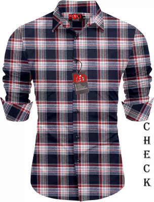 Kadhare Fashion Men Checkered Formal Multicolor Shirt