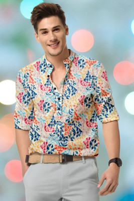 ISUEL Febb Men Printed Casual Multicolor Shirt