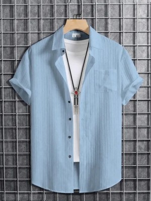 Vikita Enterprise Boys Solid Casual Light Blue Shirt