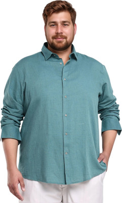 RARE RABBIT Men Solid Casual Blue Shirt