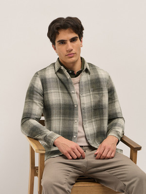 THE BEAR HOUSE Men Checkered Casual Multicolor Shirt