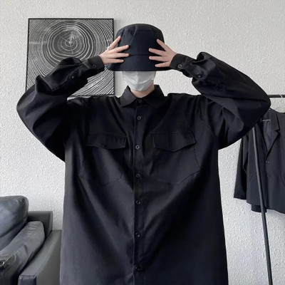 Asta Moda Men Solid Casual Black Shirt