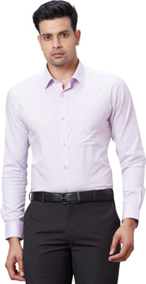 Raymond Men Self Design Formal Purple Shirt