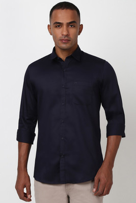 peter-england-men-solid-casual-blue