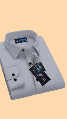 Stellalifestyle Men Solid Casual Grey Shirt