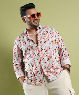 Instafab Plus Men Printed Casual Multicolor Shirt