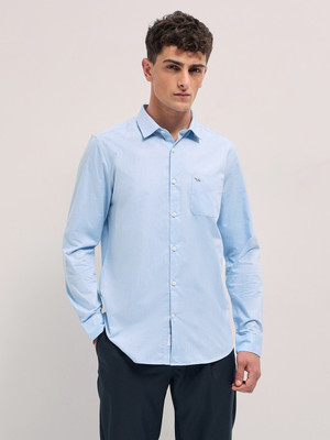 THE BEAR HOUSE Men Solid Formal Blue Shirt