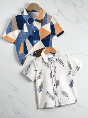 Sparrow ENTERPRISE Boys Printed Casual Multicolor Shirt(Pack of 2)
