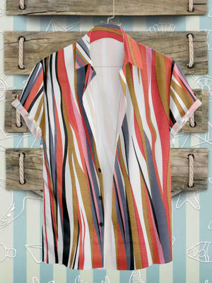 Radha Krishna Fashion Men Printed Casual Multicolor Shirt