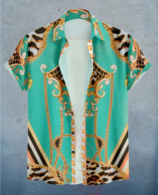 Radha Krishna Fashion Men Printed Casual Multicolor Shirt