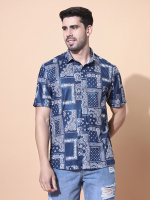 Fesner Men Printed Casual Multicolor Shirt