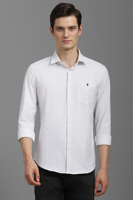 LOUIS PHILIPPE Men Solid Casual White Shirt