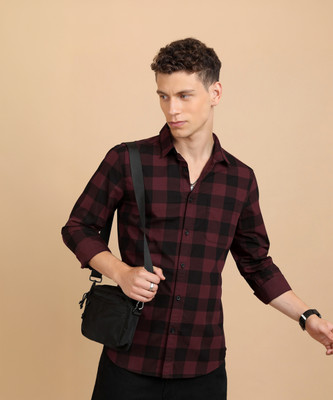 HIGHLANDER Men Checkered Casual Multicolor Shirt