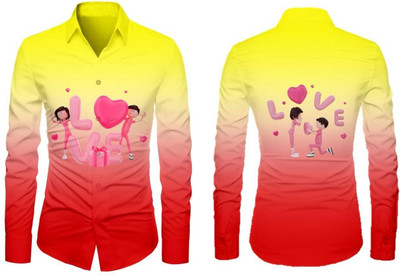 AviraEnterprise Men Dyed/Ombre Casual Red Shirt