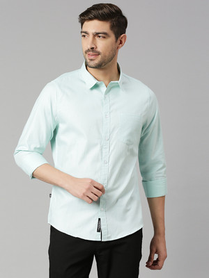 THOMAS SCOTT Men Checkered Casual Green Shirt