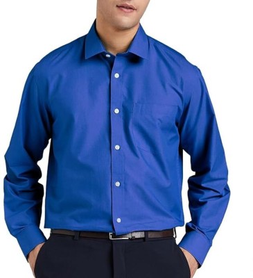 KEMLA Men Solid Casual Blue Shirt