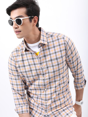 HIGHLANDER Men Checkered Casual Multicolor Shirt