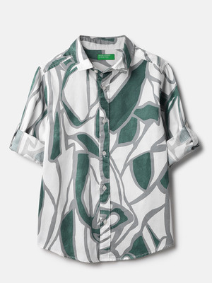 United Colors of Benetton Boys Printed Casual Multicolor Shirt