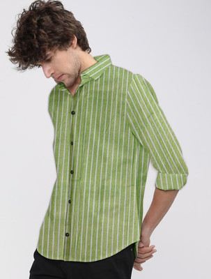 ERVIN ENTERPRISE Men Floral Print Casual Green Shirt