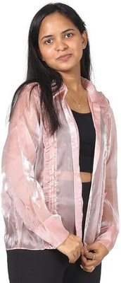 Forever SiRa Women Solid Casual Pink Shirt