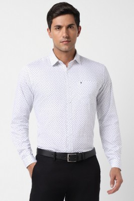 VAN HEUSEN Men Printed Formal White Shirt