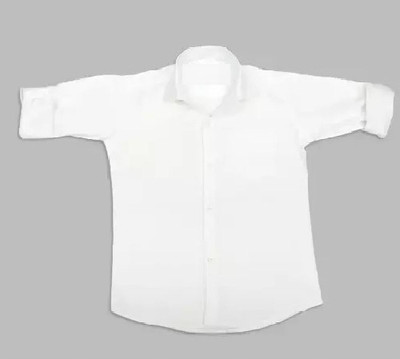 best smart choice Boys Solid Casual White Shirt