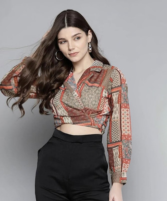 Clemira Women Printed Party Multicolor Shirt