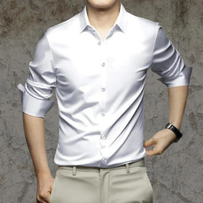 SATADHAR ENTERPRISES Men Solid Casual White Shirt