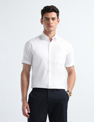 ARROW Men Solid Formal White Shirt