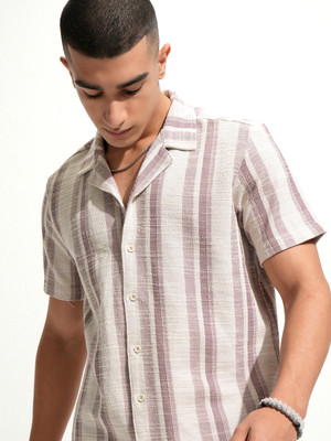 HIGHLANDER Men Striped Casual Multicolor Shirt