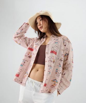 The Souled Store Women Printed Casual Multicolor Shirt