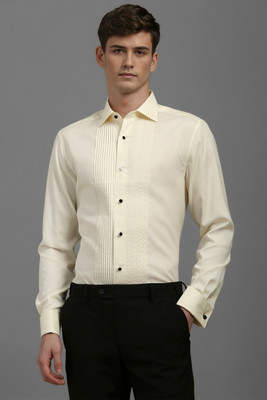 LOUIS PHILIPPE Men Solid Formal Yellow Shirt