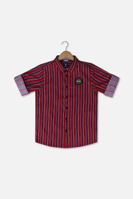 Allen Solly Boys Striped Casual Multicolor Shirt