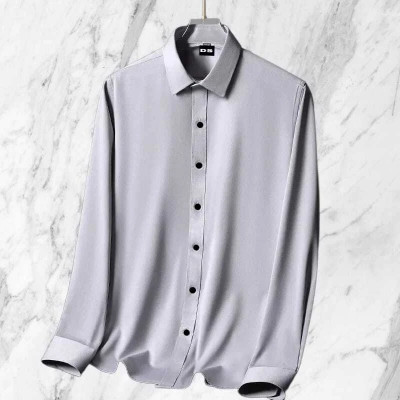 VASTRAM TREND Men Solid Casual Grey Shirt