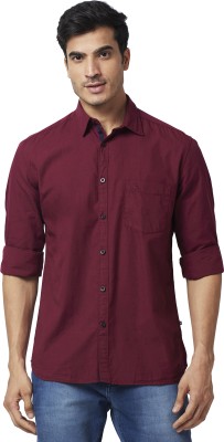 PARX Men Solid Casual Red Shirt