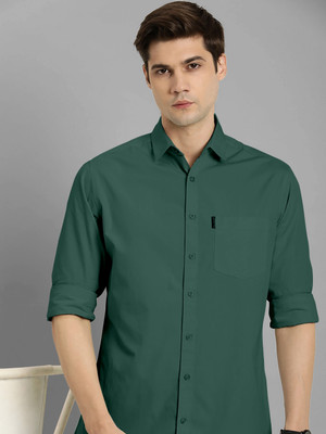 COMBRAIDED Men Solid Casual Grey Shirt