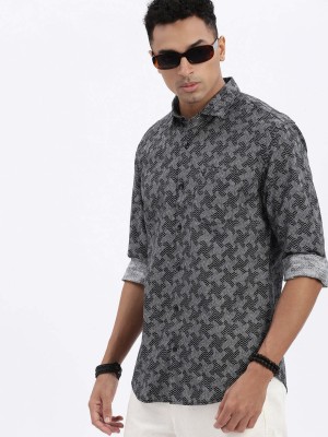 Showoff Men Printed Casual Black Shirt