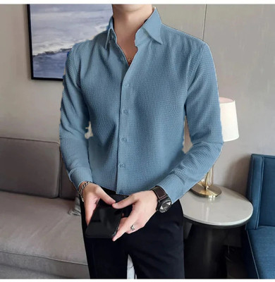 TorontoCN Men Self Design Casual Multicolor Shirt
