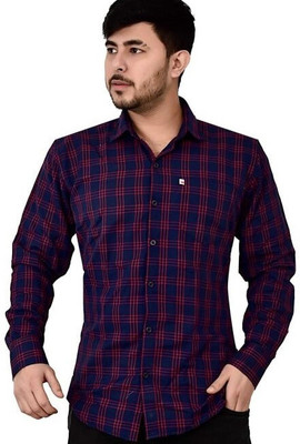 Shreyash Trend Men Solid Casual Red Shirt