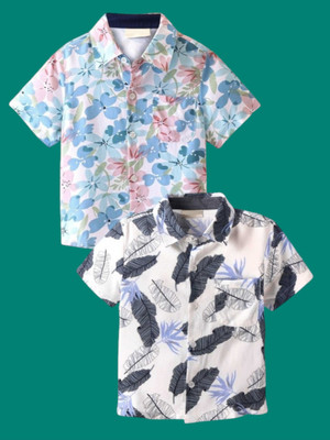 KILLER Boys Printed Casual Multicolor Shirt(Pack of 2)