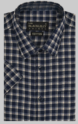 BlackLilly Men Checkered Casual Multicolor Shirt