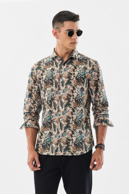 Snitch Men Floral Print Casual Multicolor Shirt
