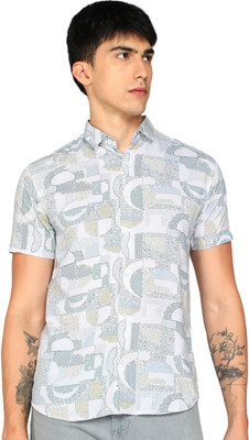 Kolor Fusion Men Printed Casual Multicolor Shirt